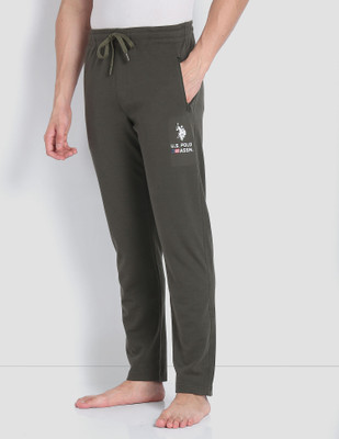U.S. POLO ASSN. Solid Men Green Track Pants