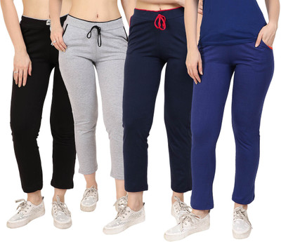 DIAZ Solid Women Multicolor Track Pants