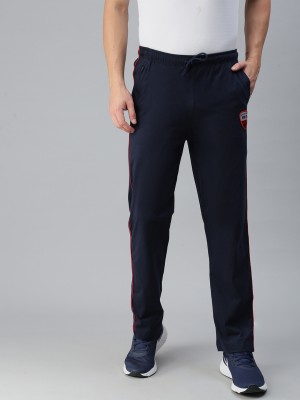 Macroman M-Series Striped Men Blue Track Pants