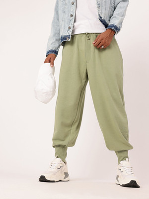 Kook N Keech Solid Men Green Track Pants