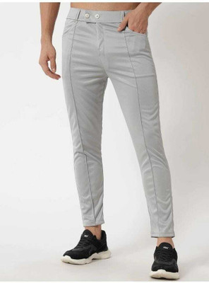 SKUs Self Design Men Grey Track Pants