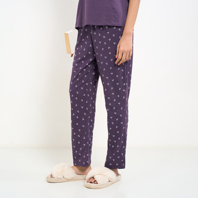 Dreamz by Pantaloons Printed Women Purple Track Pants