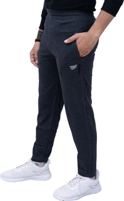 Tf-tex Fro Solid Men Grey Track Pants