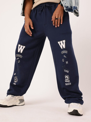 Kook N Keech Graphic Print Men Blue Track Pants