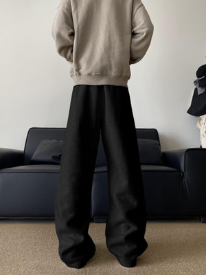 Daphne Maurier Solid Men Black Track Pants