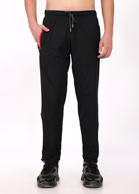 VASTRAM Solid Men Black Track Pants