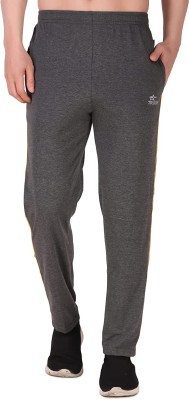 TRIZON Solid Men Grey Track Pants