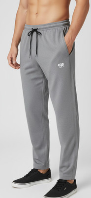 GJ STYLE Solid Men Grey Track Pants
