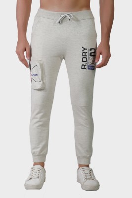 Wild Magic Colorblock Men Grey Track Pants