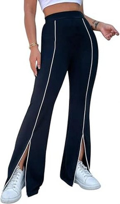 jalkhukadi Self Design Women Black Track Pants