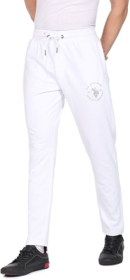 U.S. Polo Assn. Denim Co. Solid Men White Track Pants