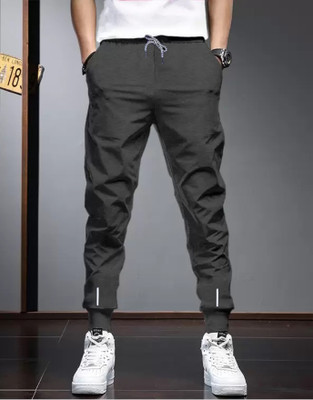 Reya Solid Men Grey Track Pants