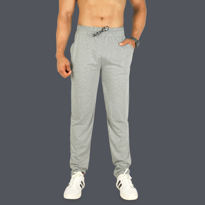 FABVIO PLUS Solid Men Grey Track Pants