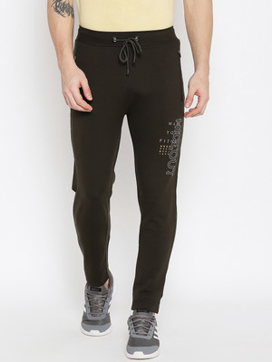 DUKE Printed Men Green Track Pants