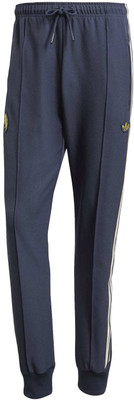 ADIDAS Printed Men Blue Track Pants