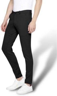 ELITE STAR Solid Men Black Track Pants