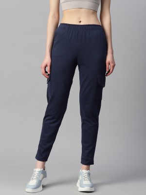 LAABHA Solid Women Blue Track Pants