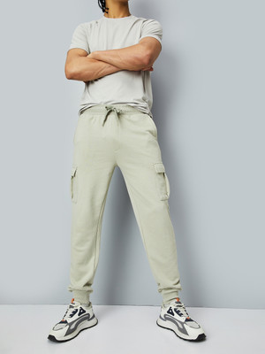 MAX Solid Men Beige Track Pants