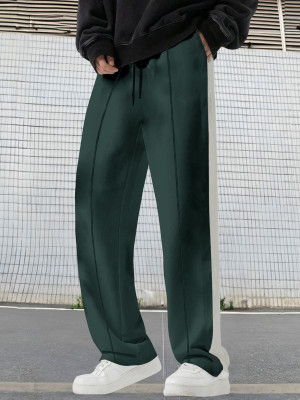 EyeBogler Colorblock Men Green Track Pants