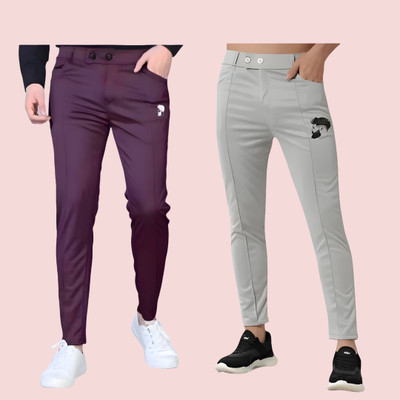 Eetma Solid Men Multicolor Track Pants