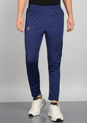 Qalm Brothers Solid Men Light Blue Track Pants