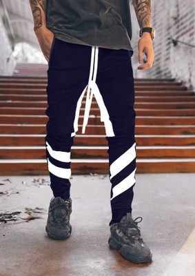 FTX Self Design Men Dark Blue Track Pants