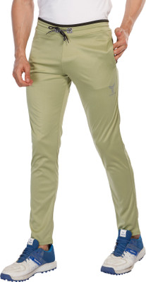 TYKUN Solid Men Light Green Track Pants