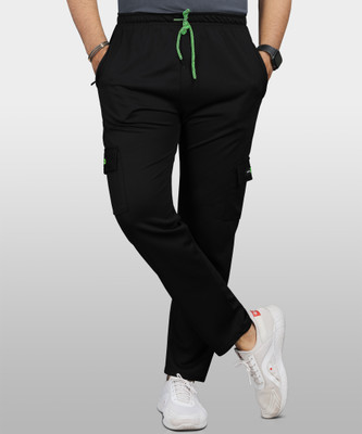 VeBNoR Solid Men Black Track Pants