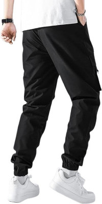 THE PVR CLOTHING Slim Fit Men Black Trousers