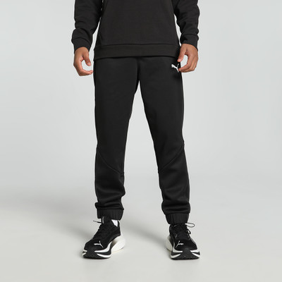 PUMA Solid Men Black Track Pants
