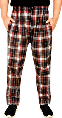 FAIQA Checkered Men Multicolor Track Pants