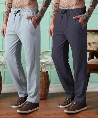 FOXTER Solid Men Multicolor Track Pants