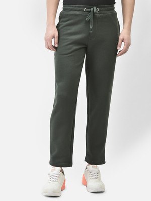 CRIMSOUNE CLUB Solid Men Green Track Pants