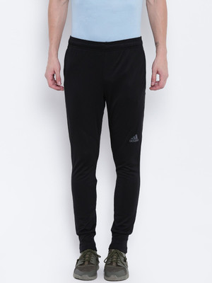 ADIDAS Solid Men Black Track Pants