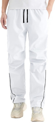 Rajovati Solid Men White Track Pants