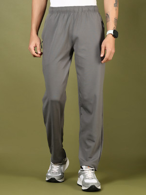 V-MART Solid Men Grey Track Pants