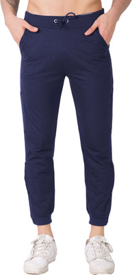Mindsart Trending Solid Men Blue Track Pants
