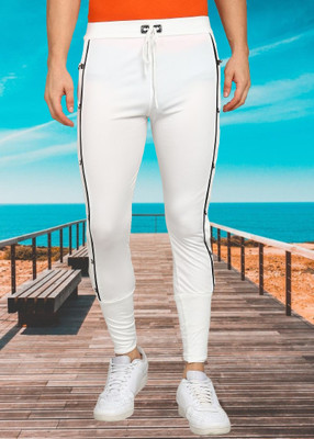 markview Solid Men White Track Pants