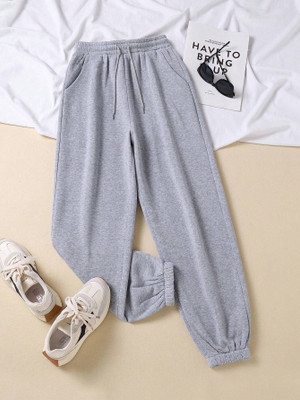 Dockstreet Loose Fit Women Grey Trousers