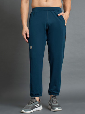 DIDA Solid Men Dark Blue Track Pants