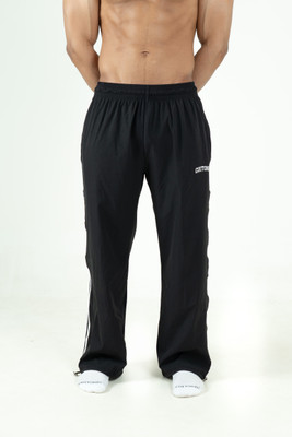 COITONIC Solid Men Black Track Pants