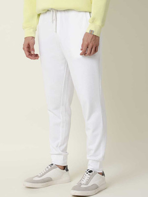 Rare Rabbit Solid Men White Track Pants