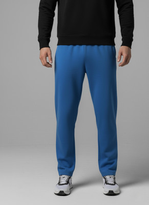 MACK JONNEY Solid Men Blue Track Pants
