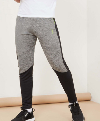 CAMPUS SUTRA Colorblock Men Grey Track Pants