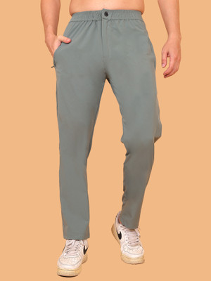 ZULX Solid Men Green Track Pants