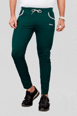 ROPETOX Solid Men Dark Green Track Pants