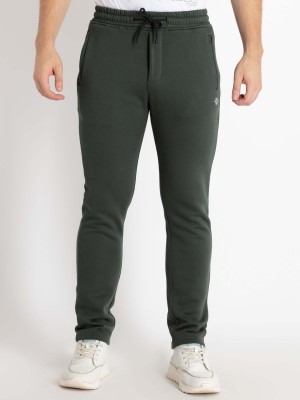 Status Quo Solid Men Olive Track Pants