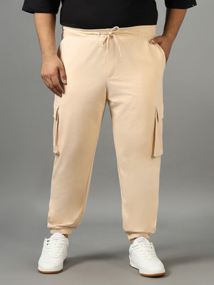 BEWAKOOF Solid Men Brown Track Pants