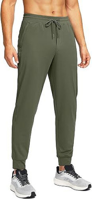 Flingr Solid Men Light Green Track Pants