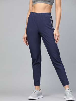 HRX by Hrithik Roshan Solid Women Dark Blue Track Pants